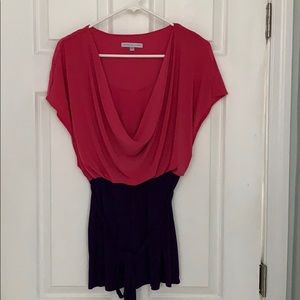 Two-tone blouse